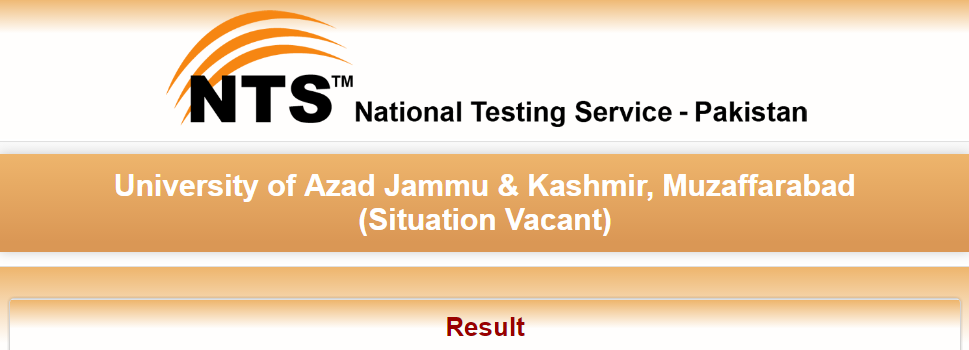 Result of University of Azad Jammu & Kashmir