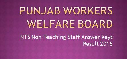 NTS Non-Teaching Staff Answer keys result