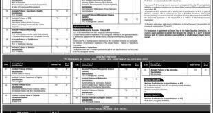 Quaid-i-Azam University(QAU)Islamabad Job October 2020