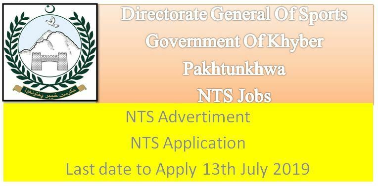 Directorate General Of Sports KPK NTS Jobs Advertisement & Application Forms