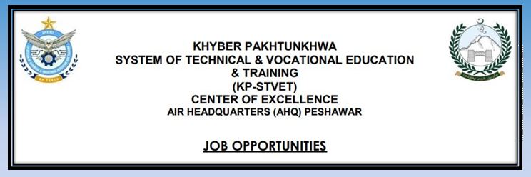 Jobs inKP-STVET Centre of Excellence 