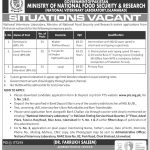 job in National Veterinary Laboratory M/o Food & Security (NVL-MNFSR)