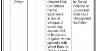 World Bank-funded project Social Safeguard Officer Jobs 24th November 2019