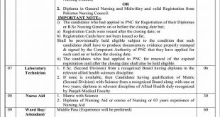 Ministry of National Health Sciences jobs 2020