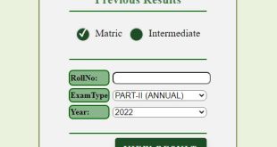BISE Lahore SSC Part-I Annual Result 2022