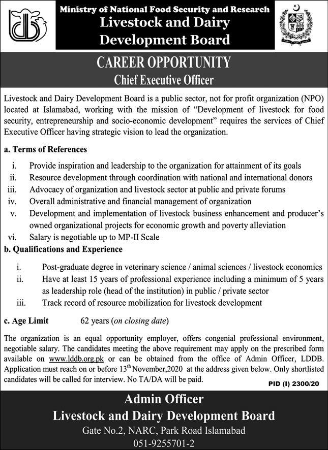 Livestock and Dairy Development Board Jobs