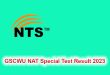 GSCWU NAT Special Test Result 2023