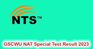 GSCWU NAT Special Test Result 2023