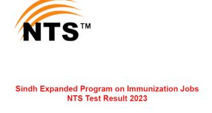 Sindh Expanded Program on Immunization Jobs NTS Test Result 2023