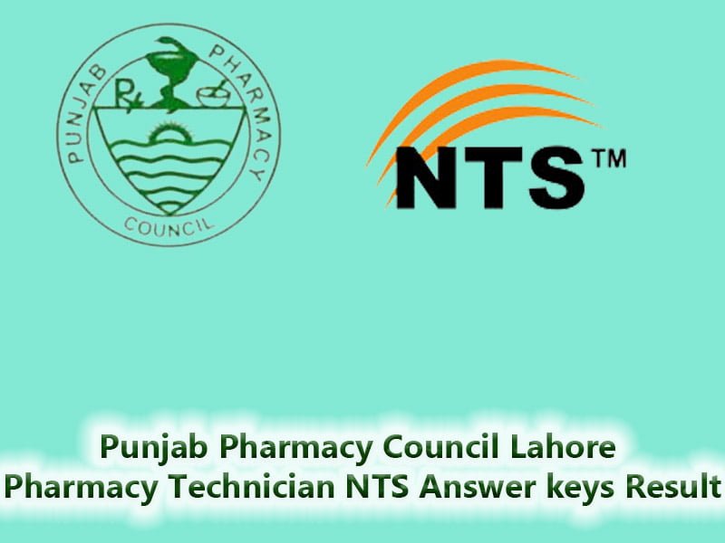 PPC Pharmacy Technician NTS Answer keys Result