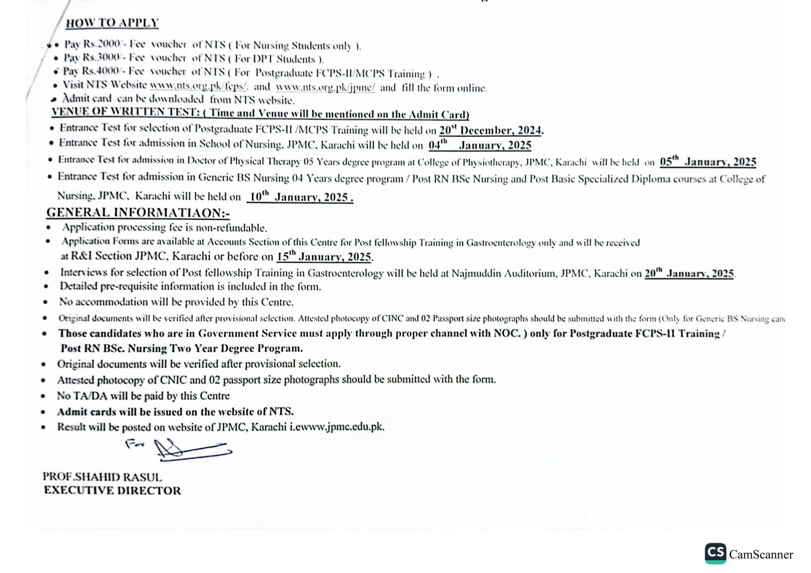 JPMC Admissions Open2